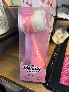 2-in-1 Facial Cleansing Brush - Pink